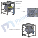 drawing mini fibc sack discharging unit loading low structure valve 150